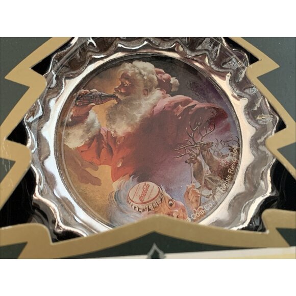 Lot of 6 Coca-Cola Trim A Tree Bottle Cap Ornaments 1990 Vintage Christmas Decor - Picture 8 of 13